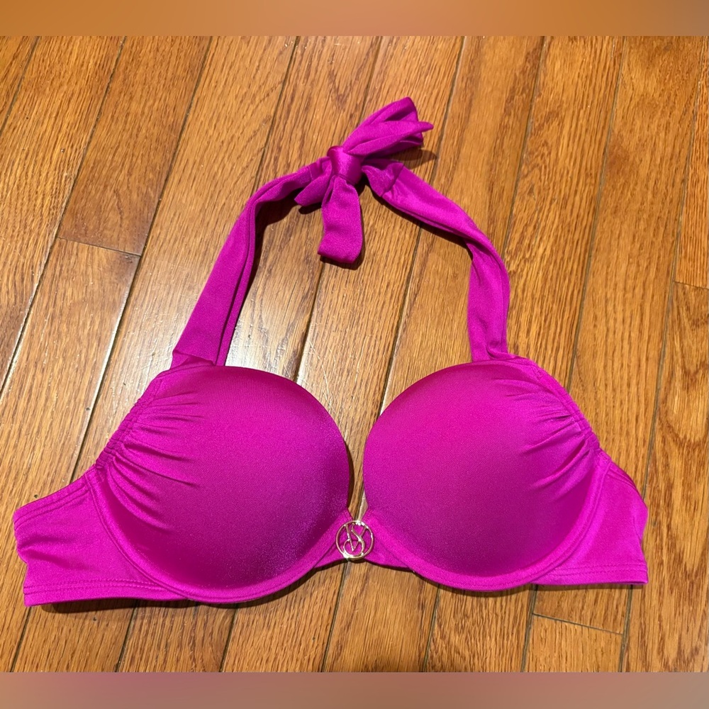 Victoria's Secret Fuchsia Bombshell Halter Bikini Top